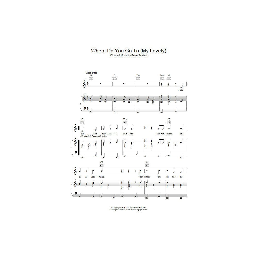 Where Do You Go To (My Lovely)
