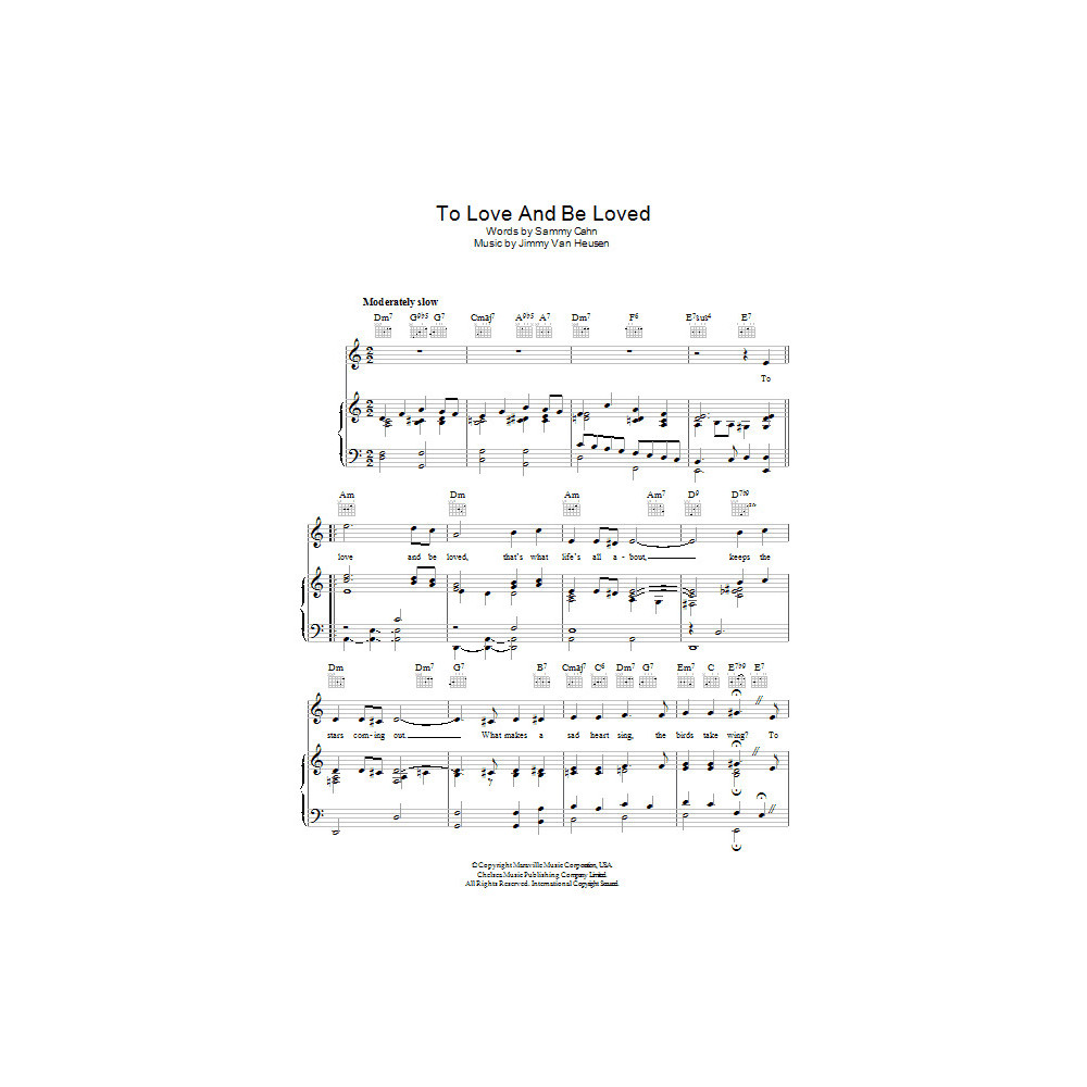 To Love And Be Loved