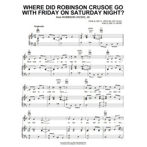 Wo ist Robinson Crusoe mit Friday am Samstagabend hingegangen?