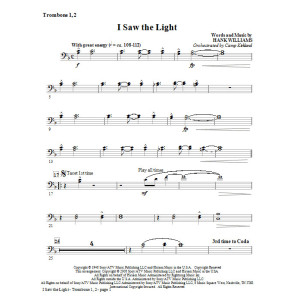 I Saw The Light - Trombone 1,2