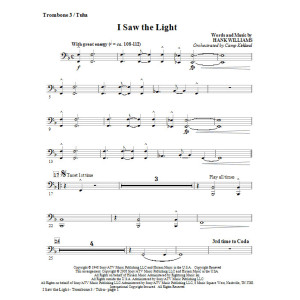 I Saw The Light - Trombone 3/Tuba