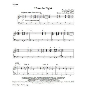 I Saw The Light - Rhythm
