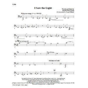 I Saw The Light - Cello