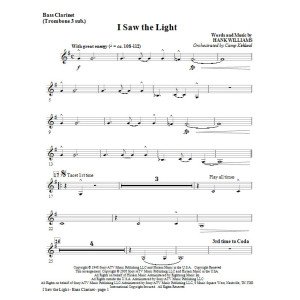 I Saw The Light - Bass Clarinet (sub. Tbn 3)