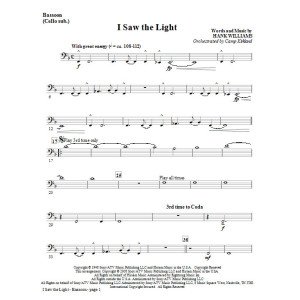 I Saw The Light - Bassoon (Cello Sub)