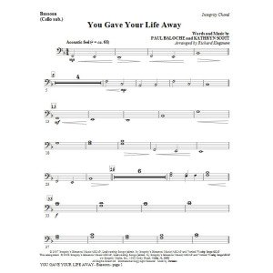 You Gave Your Life Away - Bassoon (Cello Sub)
