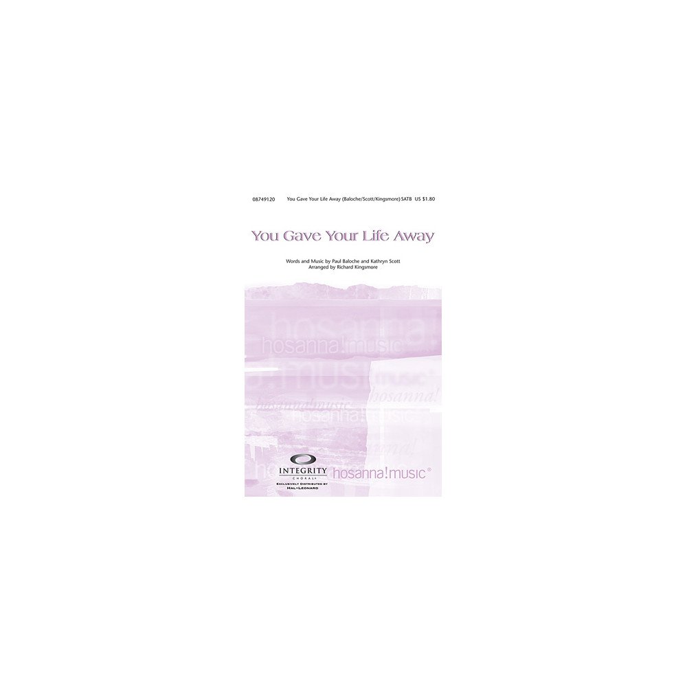 You Gave Your Life Away - Keyboard String Reduction