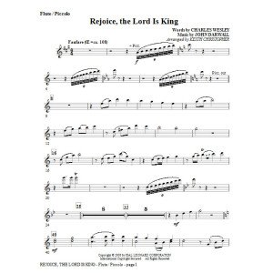 Rejoice, The Lord Is King - Flute/Piccolo