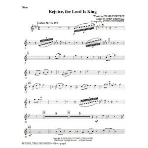 Rejoice, The Lord Is King - Oboe