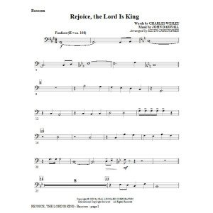 Rejoice, The Lord Is King - Bassoon