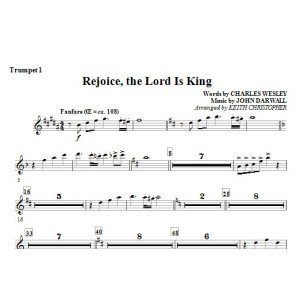 Rejoice, The Lord Is King - Trumpet 1