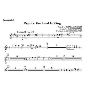 Rejoice, The Lord Is King - Bb Trumpet 2,3