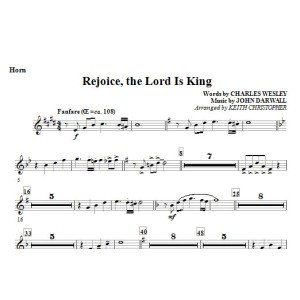 Rejoice, The Lord Is King - F Horn