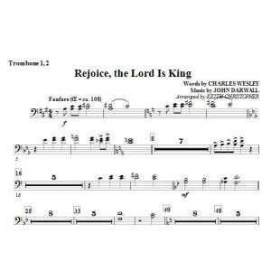 Rejoice, The Lord Is King - Trombone 1,2