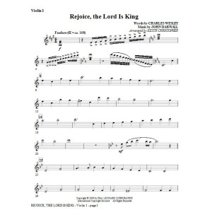 Freue dich, der Herr ist König - Violine 1