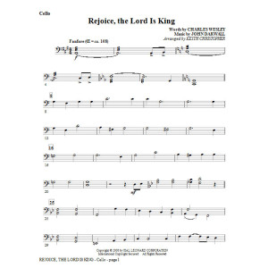 Freut euch, der Herr ist König - Cello