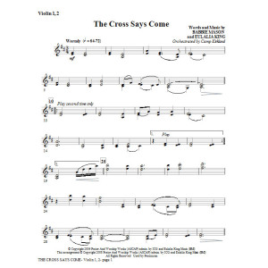 The Cross Says Come - Violine 1,2
