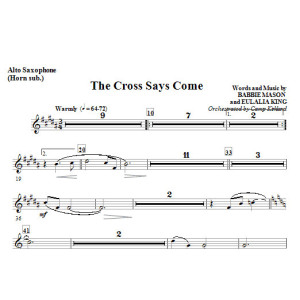 Der Cross sagt Komm - Alt-Sax (Horn-Unterton)