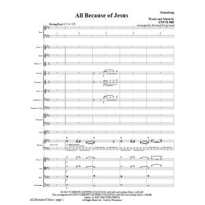 All Because Of Jesus - Full Score