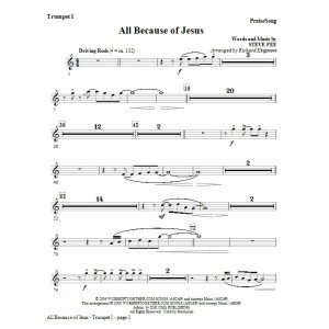 All Because Of Jesus - Trumpet 1