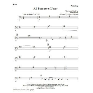 All Because Of Jesus - Cello