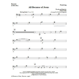 All Because Of Jesus - Bassoon (Cello Sub)