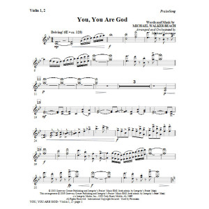 You, You Are God - Violin 1,2