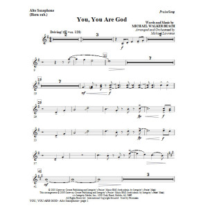 You, You Are God - Alto Sax (Horn sub)