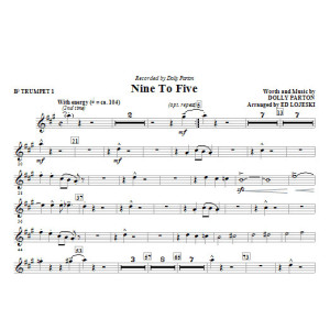 Nine To Five (arr. Ed Lojeski) - Bb Trumpet 1