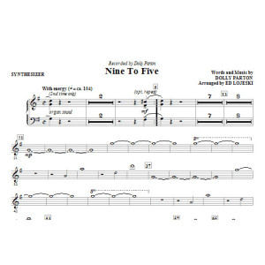 Neun Bis Fünf (arr. Ed Lojeski) - Synthesizer