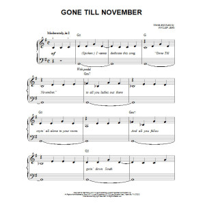 Bis November zurück