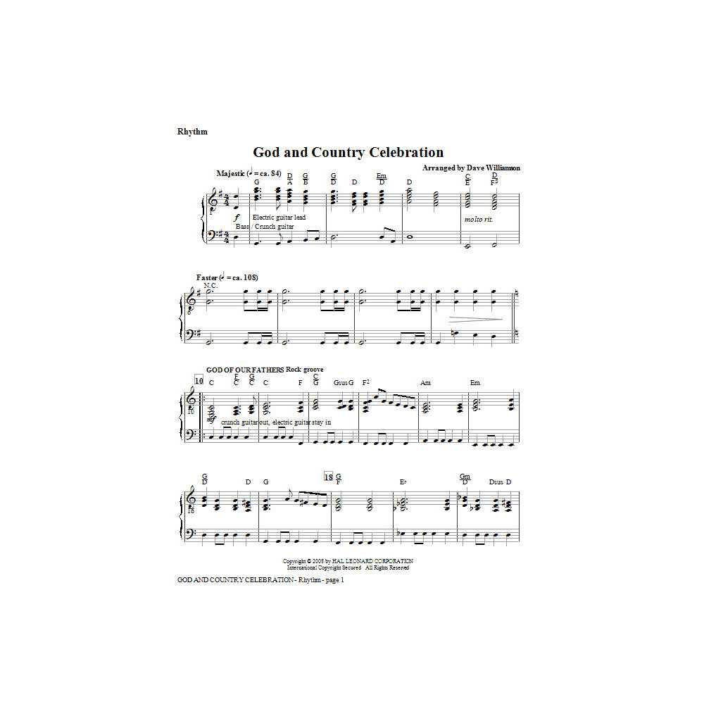 Gott und Landfeier (Medley) - Violine 1 & 2