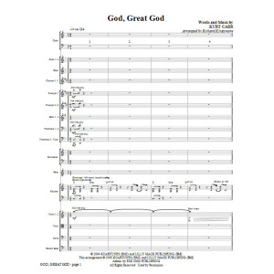 God, Great God - Full Score