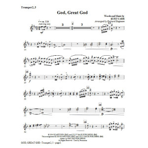Gott, Großer Gott - Bb Posaune 2,3