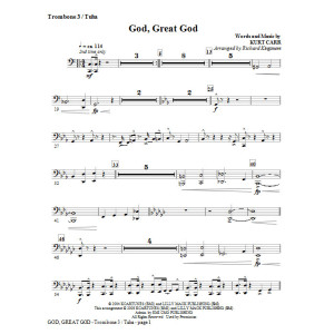 Gott, Großer Gott - Posaune 3/Tuba