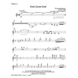 God, Great God - Viola