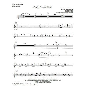 Gott, Großer Gott - Tenorsaxophon (Posaune 2 sub)