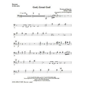 Gott, Großer Gott - Tastaturzeichen-Reduzierung