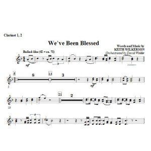 We've Been Blessed - Bb Clarinet 1,2