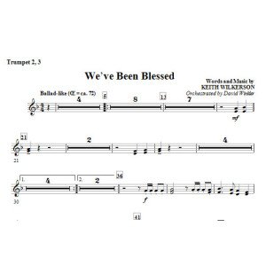 We've Been Blessed - Bb Trumpet 2,3
