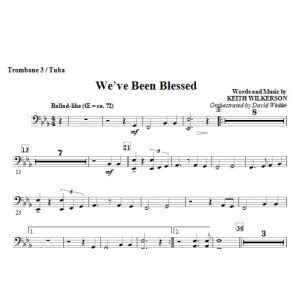 We've Been Blessed - Trombone 3/Tuba