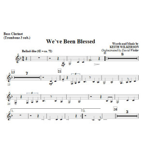 We've Been Blessed - Bass Clarinet (sub. Tbn 3)