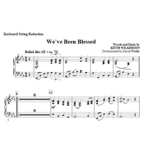 We've Been Blessed - Keyboard String Reduction