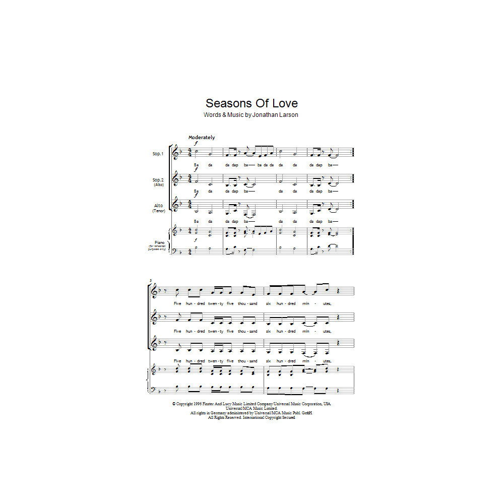 Seasons Of Love (from Rent)