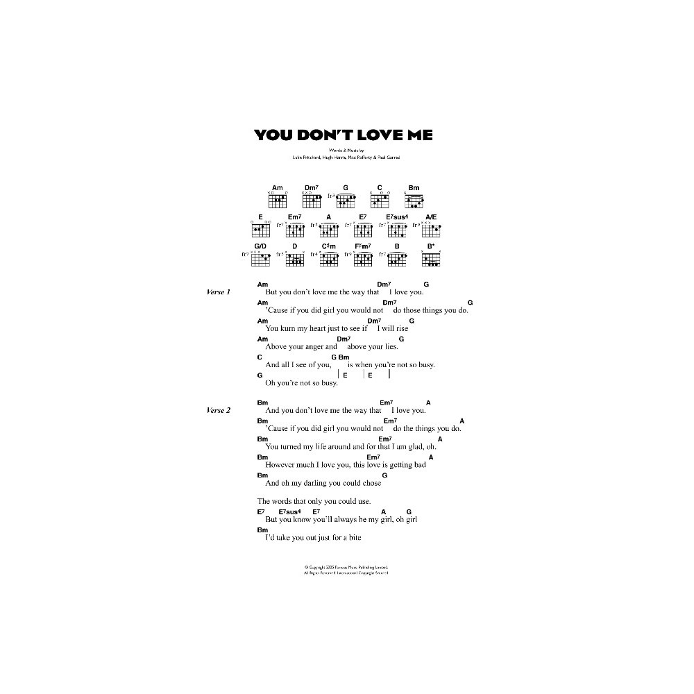 You Don't Love Me