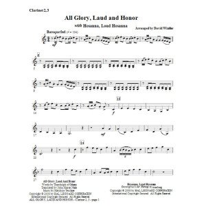 All Glory, Laud, And Honor (with Hosanna, Loud Hosanna) - Bb Klarinette 2,3