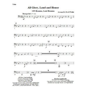 All Glory, Laud, And Honor (with Hosanna, Loud Hosanna) - Tuba