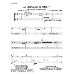 All Glory, Laud, And Honor (with Hosanna, Loud Hosanna) - Percussion