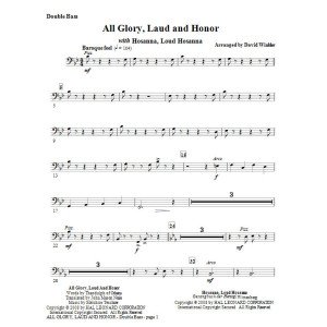 Alle Ehre, Lob Und Ruhm (mit Hosanna, Lautes Hosanna) - Kontrabass