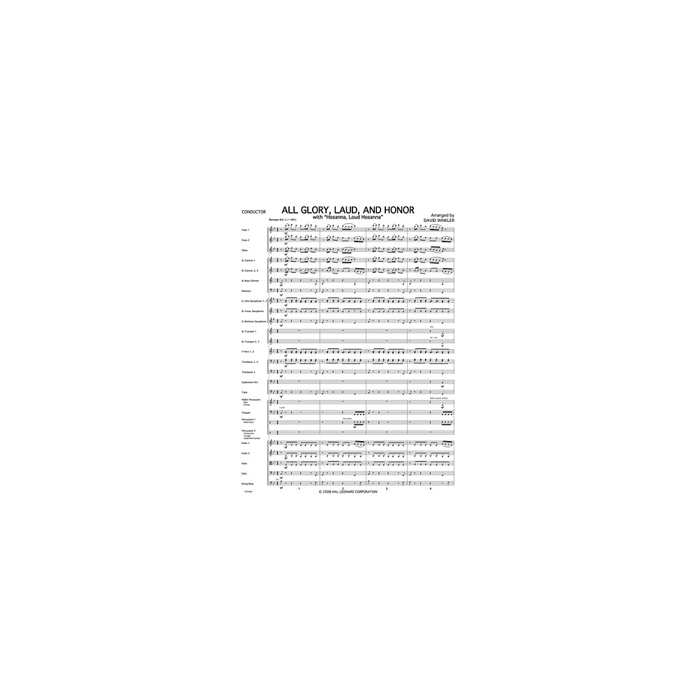 All Glory, Laud, And Honor (with Hosanna, Loud Hosanna) - Bassoon